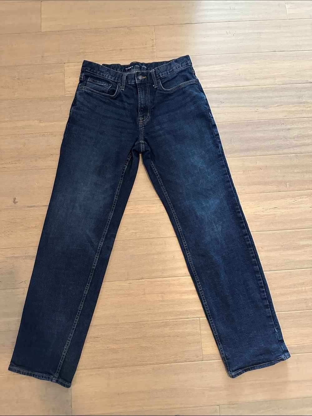 Old Navy Men's Dark Blue Loose Built In Flex Jeans 32x34